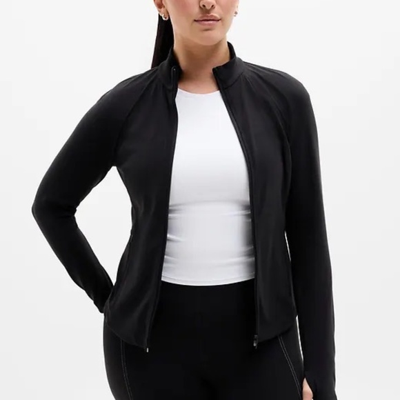 Women's Salutation Athleta Black Jacket-like new - Picture 3 of 3